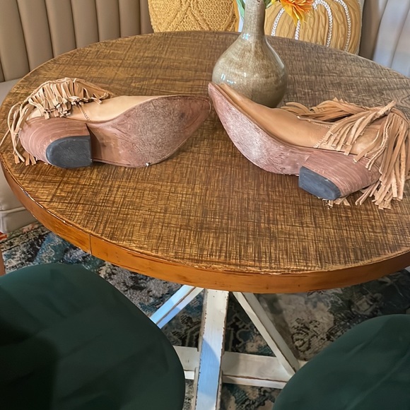 Soft Leather Fringe Booties size 7.5 - Picture 7 of 7